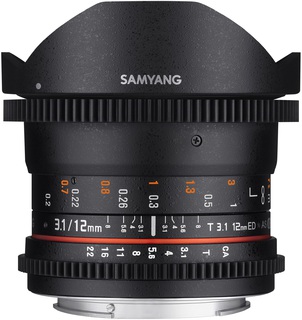 Объектив Samyang 12 mm T3.1 VDSLR Nikon F (Full Frame) (45734)