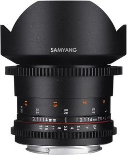 Объектив Samyang 14mm T3.1 VDSLR Canon M II (Full Frame)
