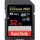 Карта памяти  SD  32 Gb Sandisk SDHC Extreme Pro, cl 10, 95 Mb/ s, UHS-I V30 U3 (SDSDXXG-032G-GN4IN)