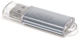 Накопитель   4Gb Mirex Unit, USB 2.0, серебро