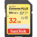 Карта памяти  SD  32 Gb Sandisk SDHC Extreme Plus, cl 10, 90 Mb/ s, UHS-I U3 (SDSDXWF-032G-GNCIN)
