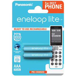 Аккумулятор Panasonic Eneloop Lite AAA 550 mAh (2шт) BK-4LCCE/ 2DE