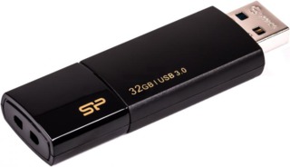 Накопитель  32Gb Silicon Power Blaze B05 черный (SP032GBUF3B05V1K)