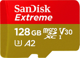 Карта памяти  Micro SD 128 Gb Sandisk Extreme для экшн-камер/ дронов UHS-I A2 (SDSQXA1-128G-GN6AA)