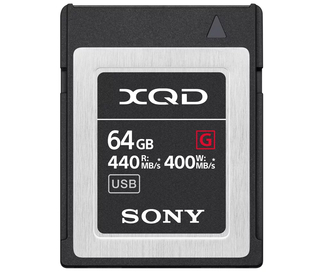 Модуль памяти  XQD  64Gb Sony, 440/400 Mb/s (QDG-64F)