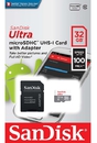 Карта памяти  Micro SD  32 Gb Sandisk Ultra class10, 100Mb/ s (microSDHC) (SDSQUNR-032G-GN3MA)