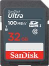Карта памяти  SD  32 Gb Sandisk SDHC Ultra class10, 100Mb/ s, UHS-I U1 (SDSDUNR-032G-GN3IN)