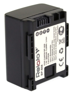 Аккумулятор Relato BP-808 (7.4V, min 850mAh, Li-ion) для Canon FS10/  FS100/  FS11/  HF10/  HF100/  HF11/ 