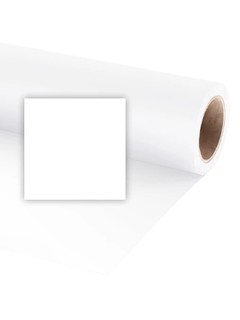 Фон бумажный Raylab 008 Arctic White белый 1.35x10 м