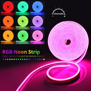 Осветитель лента светодиодная (неон) 5м (RGB) IP65,Led2835,12/ 220v
