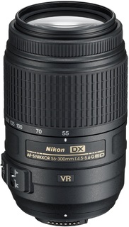 Объектив Nikon 55-300 mm f/ 4.5-5.6G ED DX VR AF-S