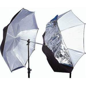 Зонт Lastolite Umbrella Dual 93cм (4523) просвет/ белый/ серебро/ черный